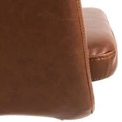 Nora skrivebordsstol brun læderlook