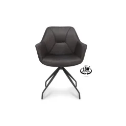 Nour - Spisebordsstol - Sort Micro læder