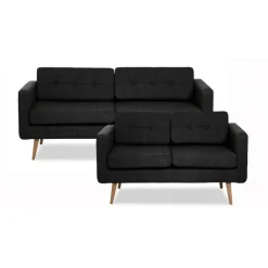 Novelty 3+2 pers. sofasæt - Koksgrå Inari 95