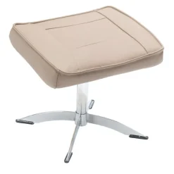 Næsby Drejestol Beige Soleda Læder