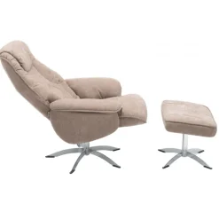 Næsby Drejestol Beige Stof