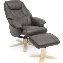 Næsby Drejestol Brun Soleda Læder