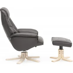 Næsby Drejestol Brun Soleda Læder