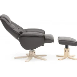 Næsby Drejestol Brun Soleda Læder