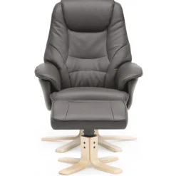 Næsby Drejestol Brun Soleda Læder