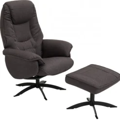 Næsby Drejestol Brun stof