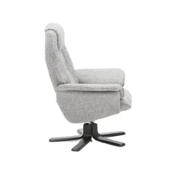 Næsby Drejestol lysegrå Stof