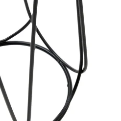 NUBIRA S sofabord ramme - Sort, top - Hvid marmor