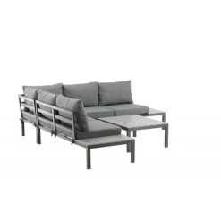 Odense Have Hjørnesofa Sæt - Sort,Grå