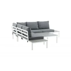 Odense Have Hjørnesofa Sæt - Grå,Hvid