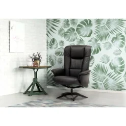 Odense Lænestol i ægte læder