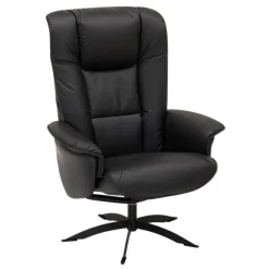 Odense Lænestol i ægte læder