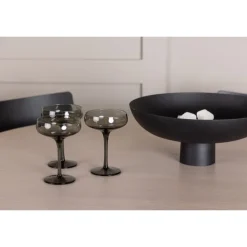 Olivia Rund Spisebordssæt - Sort og Hvid