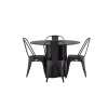 Olivia Rund Spisebordssæt - Sort