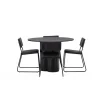 Olivia Rund Spisebordssæt - Sort
