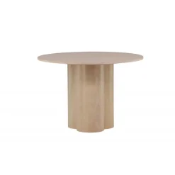 Olivia Rundt spisebord - Hvidpudset