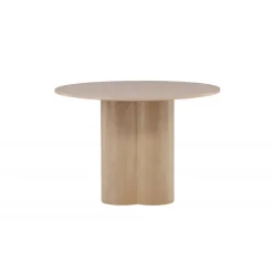 Olivia Rundt spisebord - Hvidpudset