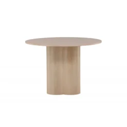 Olivia Rundt spisebord - Hvidpudset