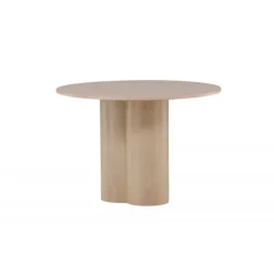 Olivia Rundt spisebord - Hvidpudset