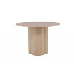 Olivia Rundt spisebord - Hvidpudset