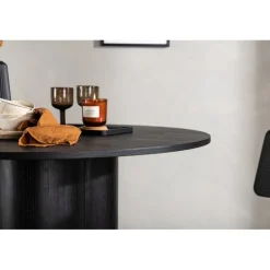 Olivia Rundt spisebord Ø110cm - Sort