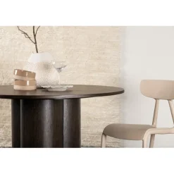 Olivia Rundt spisebord Ø110cm - Lakeret Mocca