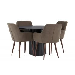 Olivia Rundt Spisebordssæt med Tomorrow Stole