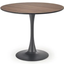 OLMO Rundt spisebord Ø90cm - Valnød/Sort