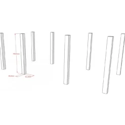 Ombygningssæt til køjeseng – Forrest Beech, hvid