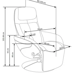 OPTIMA lænestol, - Grå