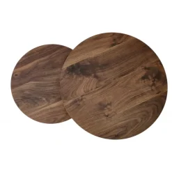 OREO sæt af to sofaborde, Valnød / Sort