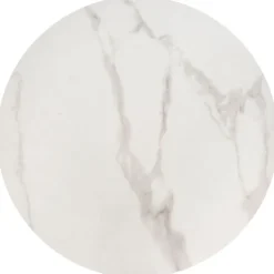 OSARIO sofabord, Hvid marmor / Hvid