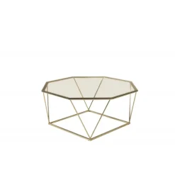 osterlen Bord - Messing og Transperant