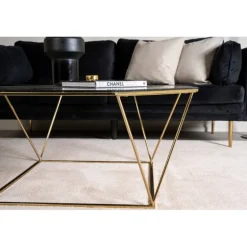 osterlen Bord - Messing og Transperant