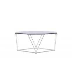 osterlen Sofa Bord - Sølvgrå og Transperant