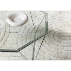 osterlen Sofa Bord - Sølvgrå og Transperant