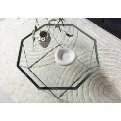 osterlen Sofa Bord - Sølvgrå og Transperant