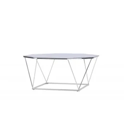 osterlen Sofa Bord - Sølvgrå og Transperant