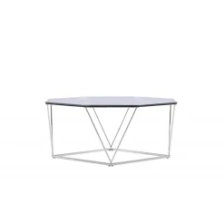 osterlen Sofa Bord - Sølvgrå og Transperant