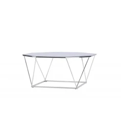 osterlen Sofa Bord - Sølvgrå og Transperant