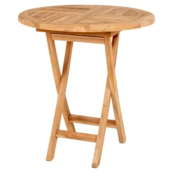 Oviedo Teak Spisebord - Spisebord i teaktræ Ø70x75cm