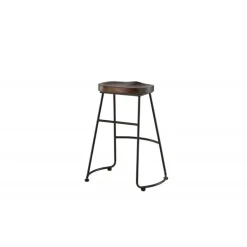 Ozark Barstol - Sort og Mørk Valnød