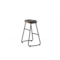 Ozark Barstol - Sort og Mørk Valnød