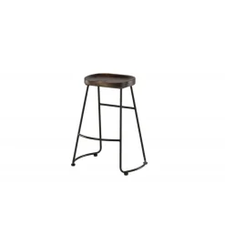 Ozark Barstol - Sort og Mørk Valnød