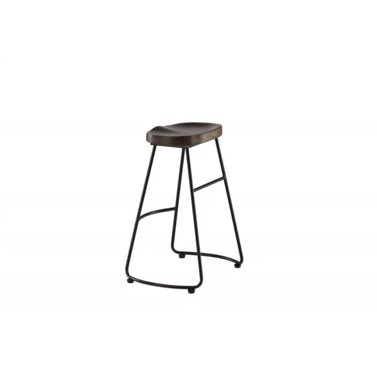 Ozark Barstol - Sort og Mørk Valnød