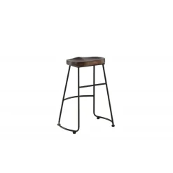 Ozark Barstol - Sort og Mørk Valnød