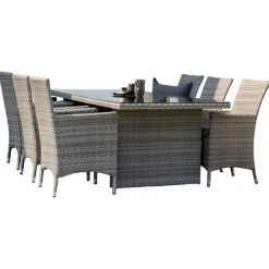 Padova t Loungesæt - Havemøbelsæt - Grå