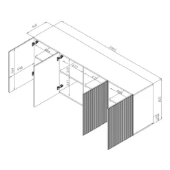 PAFOS Kommode 200 4D