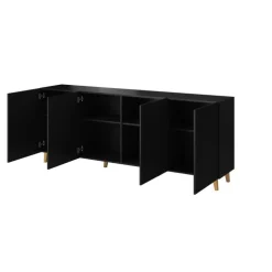 PAFOS kommode 200 4D Sort/Sort