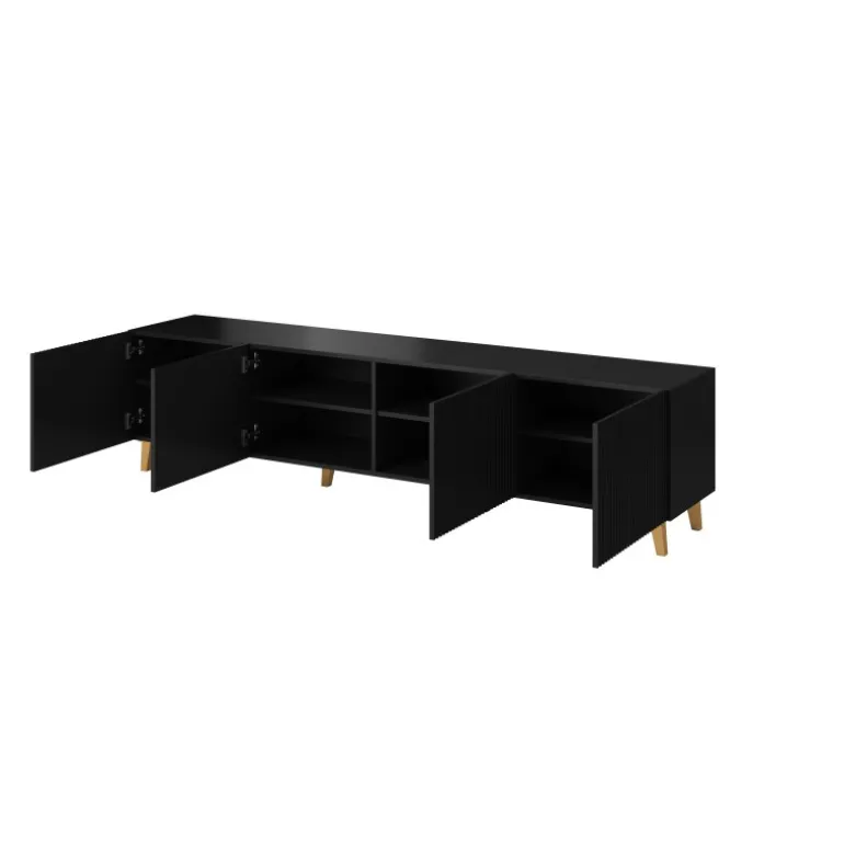 PAFOS TV bord 200/4D Sort/Sort